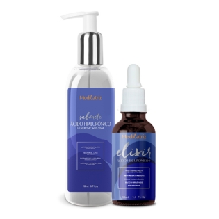 DUPLA SABONETE 150ML + ELIXIR ÁCIDO HIALURÔNICO 30ml