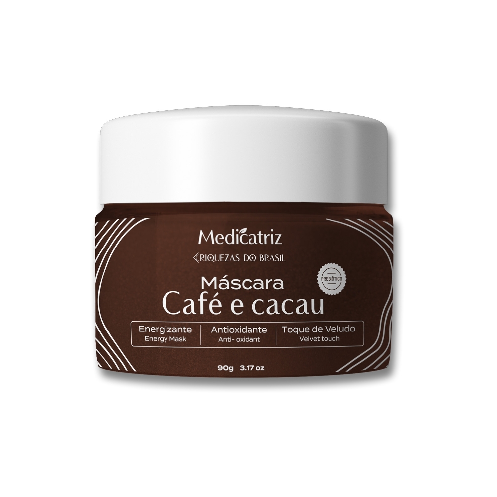 MÁSCARA CAFÉ E CACAU 90G - ANTIOXIDANTE E ATIVADORA